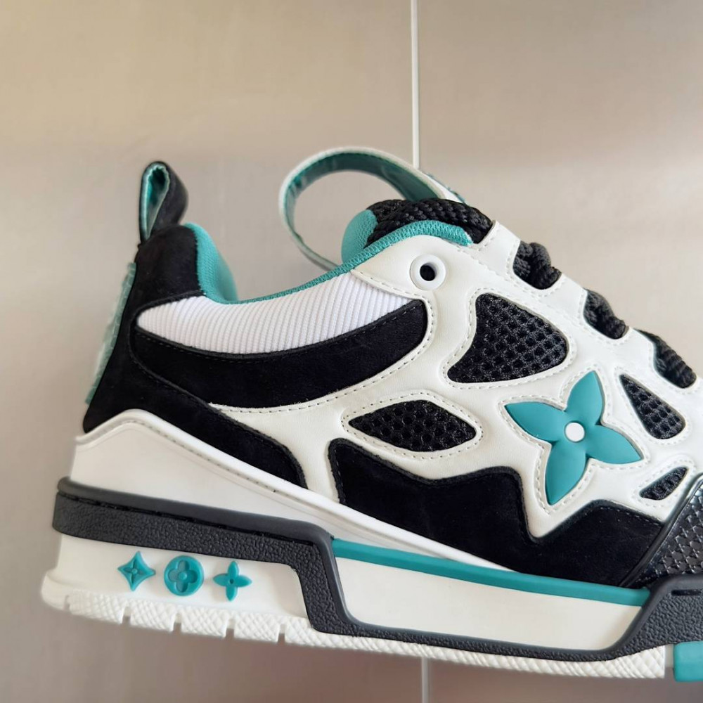 LV Skate Sneaker Black & Cyan LV Skate Sneaker Black & Cyan