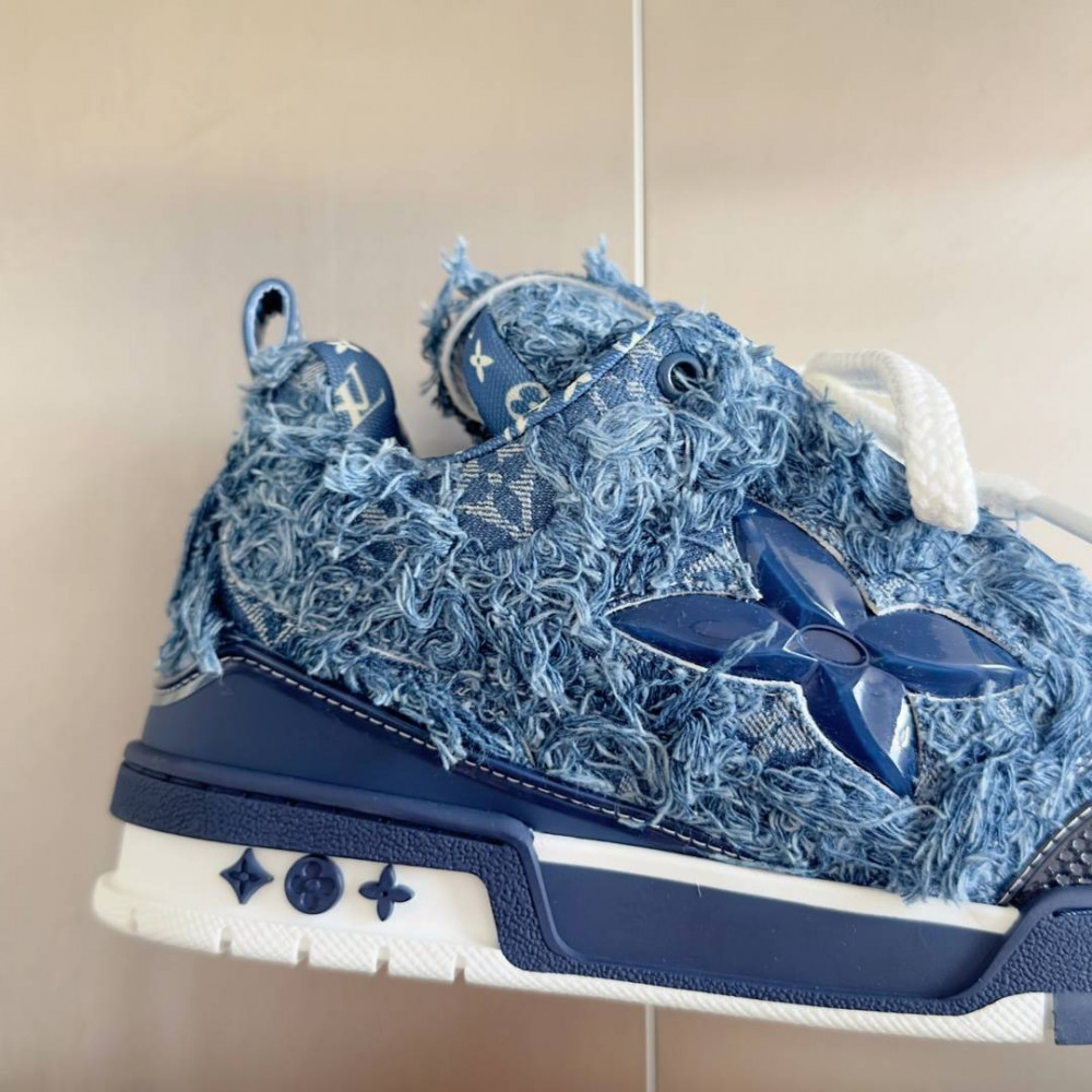 LV Skate Sneaker Plush Blue