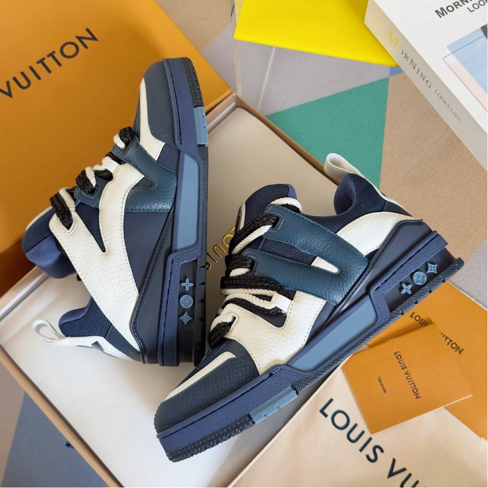 LV Skate Sneaker White & Blue