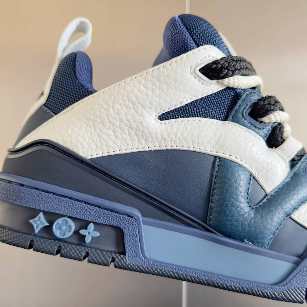 LV Skate Sneaker White & Blue