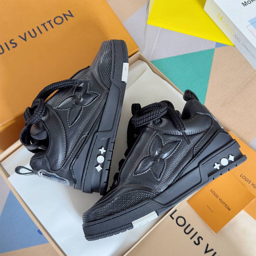 LV Skate Sneaker Black & Black Stars LV Skate Sneaker Black & Black Stars