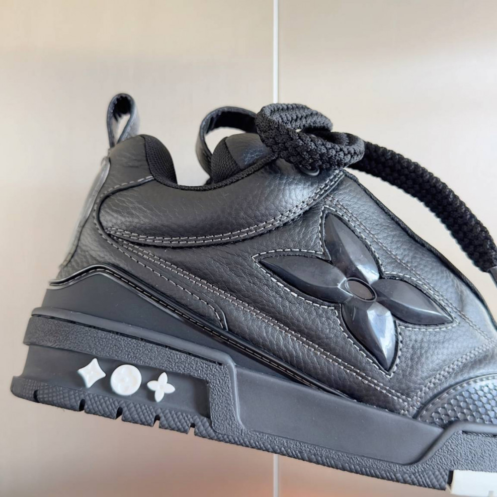 LV Skate Sneaker Black & Black Stars LV Skate Sneaker Black & Black Stars