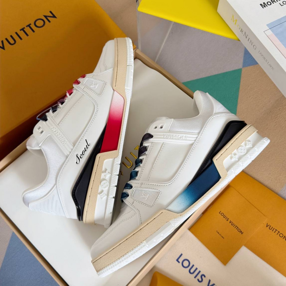LV Trainer Sneaker White-049