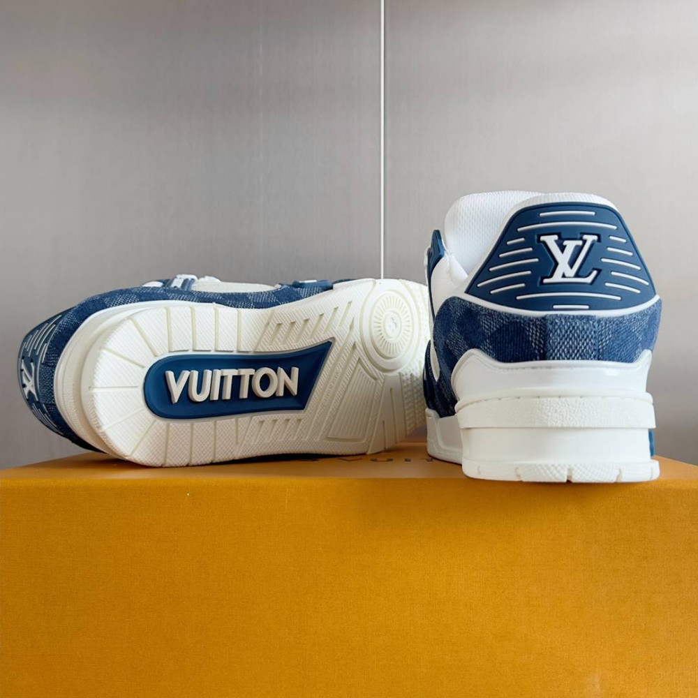 LV Trainer Sneaker Blue Jeans-050 LV Trainer Sneaker Blue Jeans-050