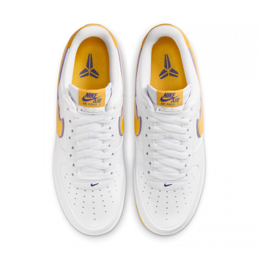 Nike x Kobe Bryant Air Force 1 Low  Lakers Home  FZ1151-100