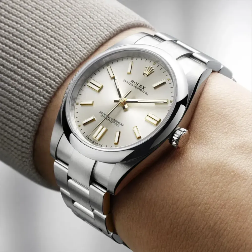 Men Oyster Perpetual 124300 Series(Champagne Gold) Men Oyster Perpetual 124300 Series(Champagne Gold)
