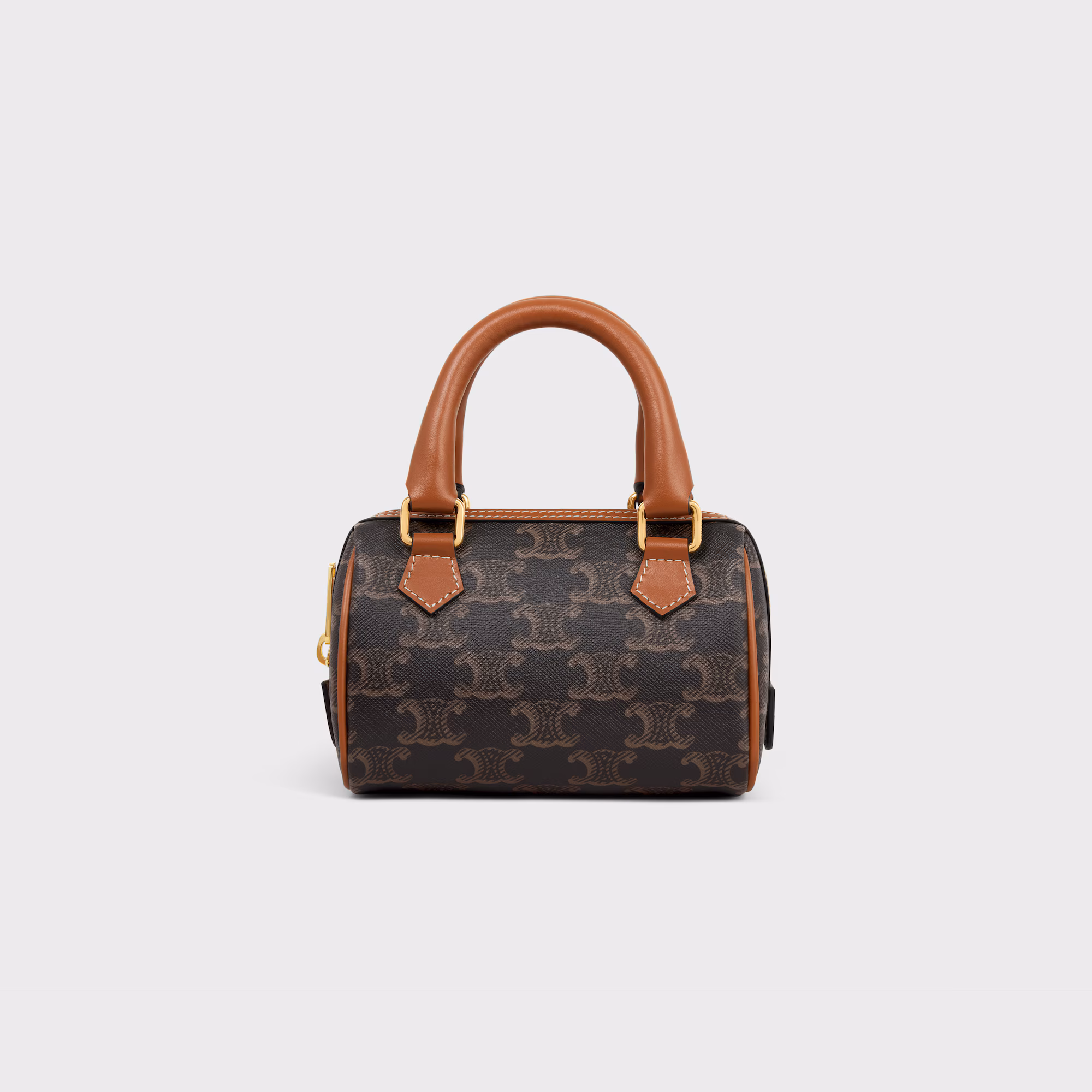 Mini Boston In Triomphe Canvas And Calfskin Mini Boston In Triomphe Canvas And Calfskin