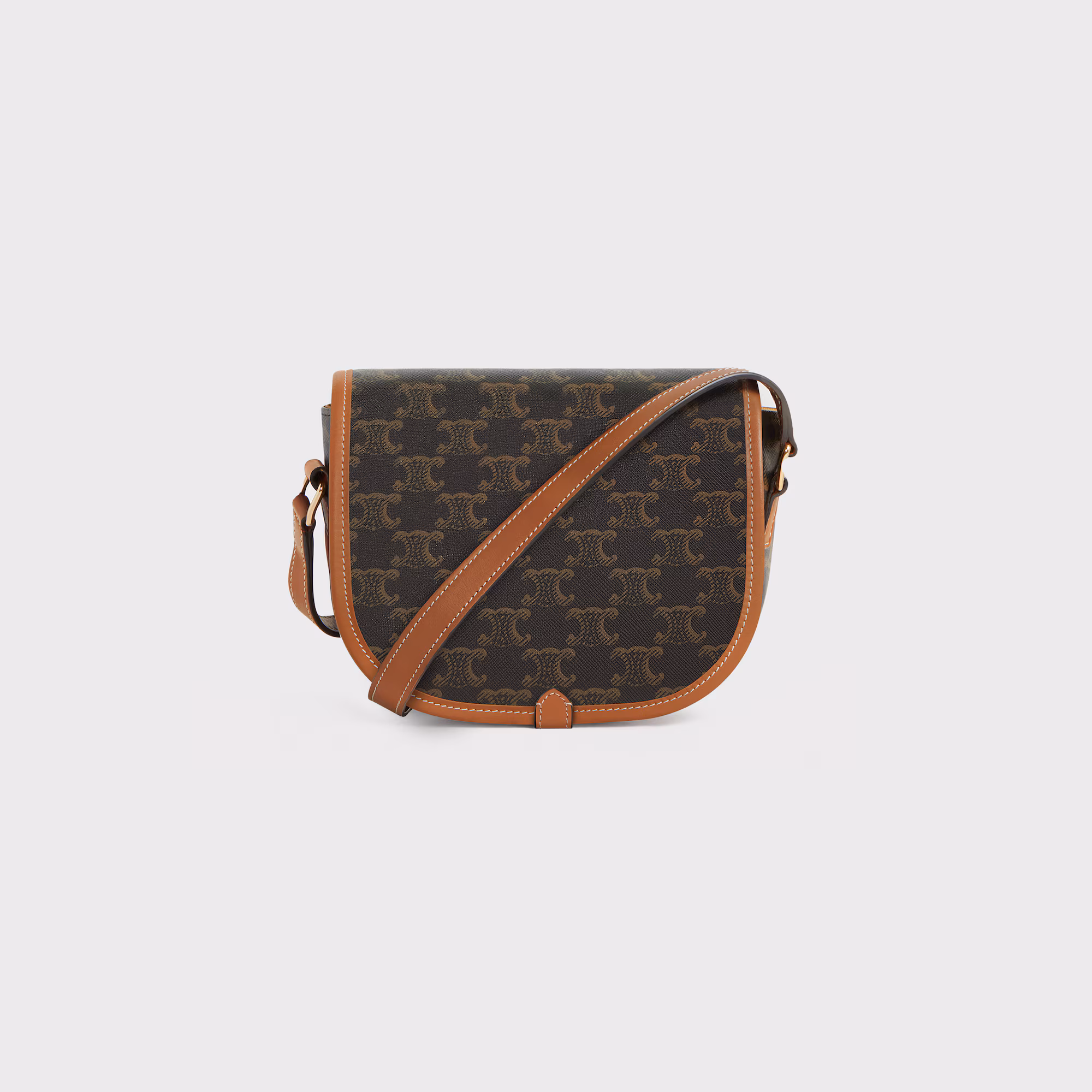 Medium Folco Bag In Triomphe Canvas And Calfskin Medium Folco Bag In Triomphe Canvas And Calfskin