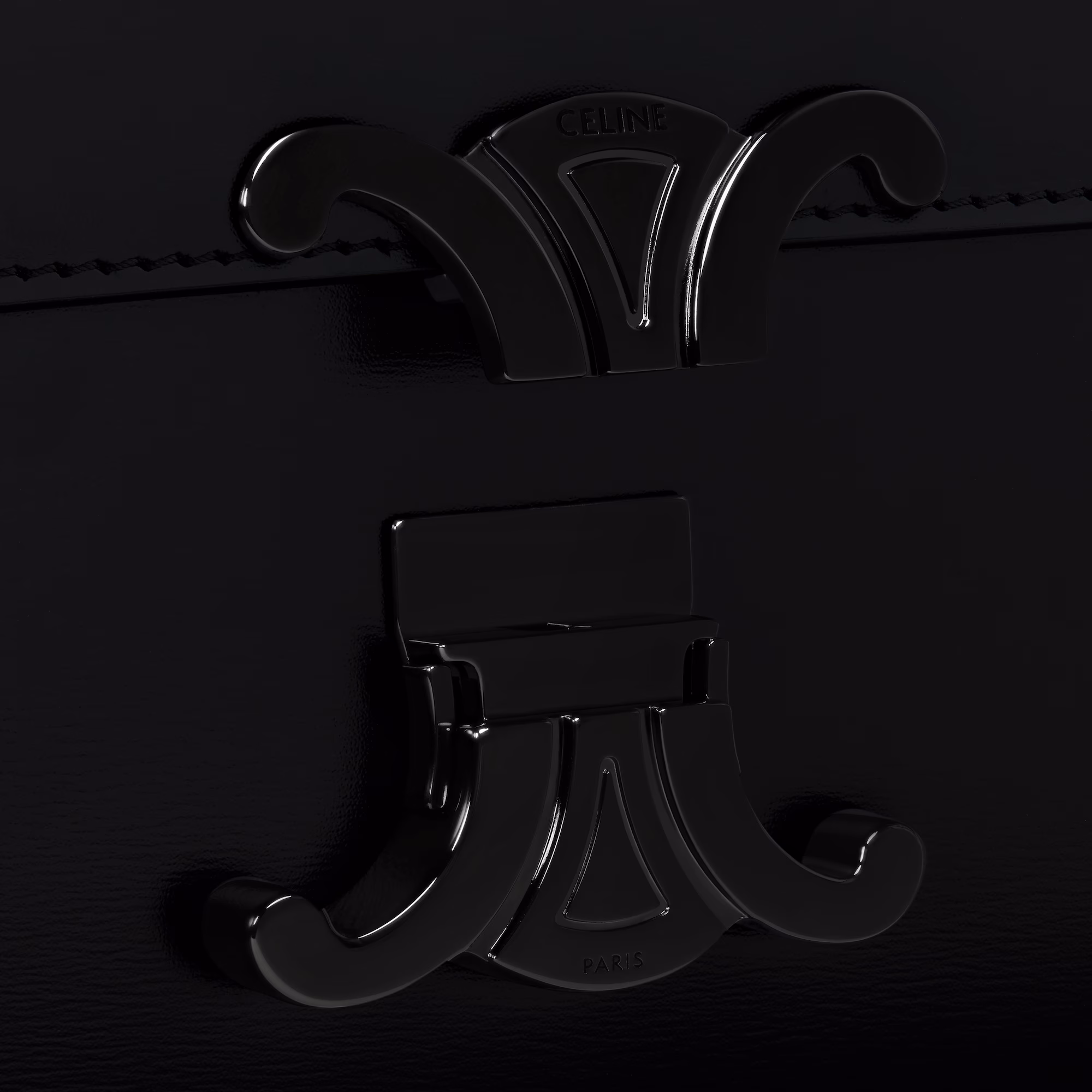 Teen Triomphe Bag In Shiny Calfskin Teen Triomphe Bag In Shiny Calfskin