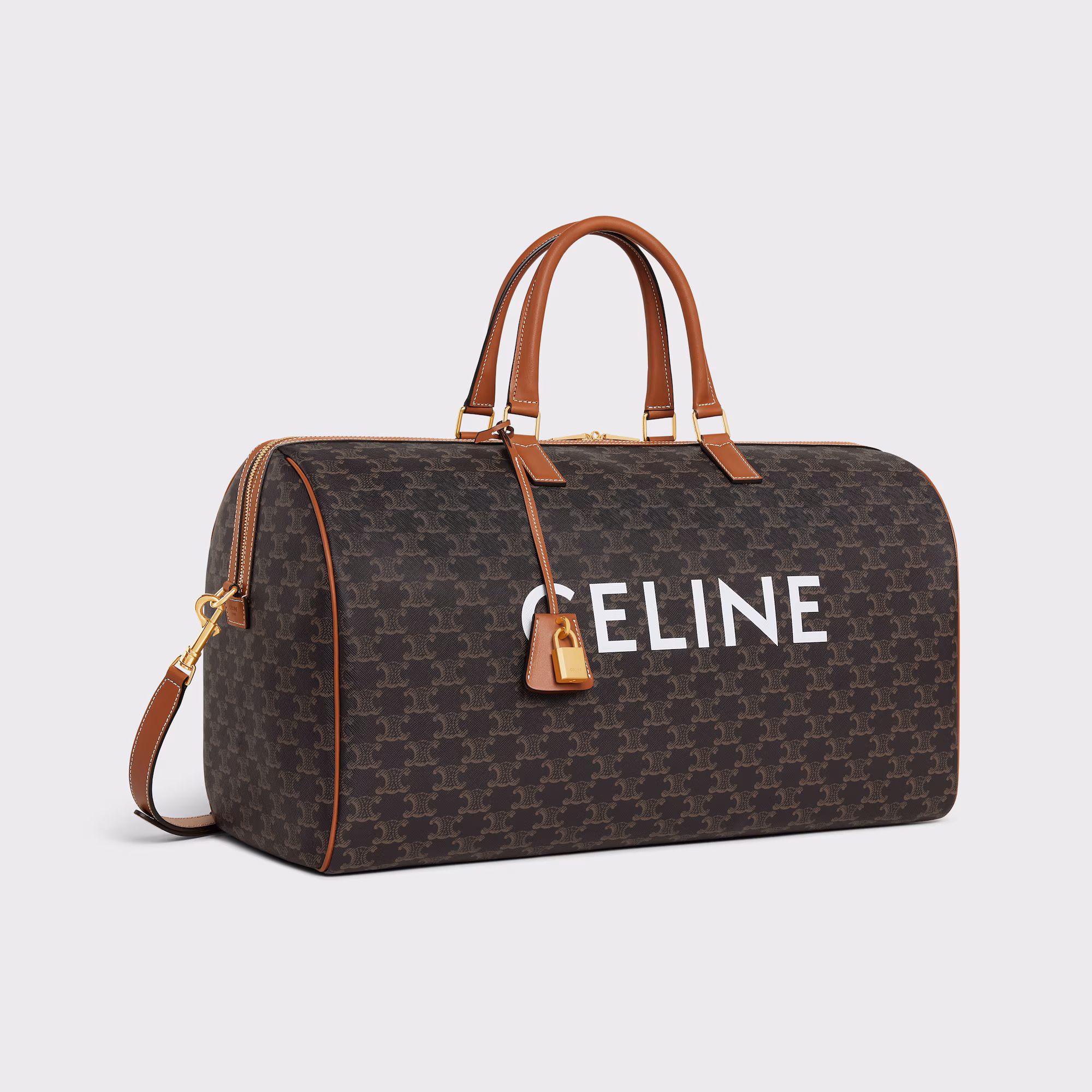 Large Travel Bag In Triomphe Canvas With Celine Print Large Travel Bag In Triomphe Canvas With Celine Print