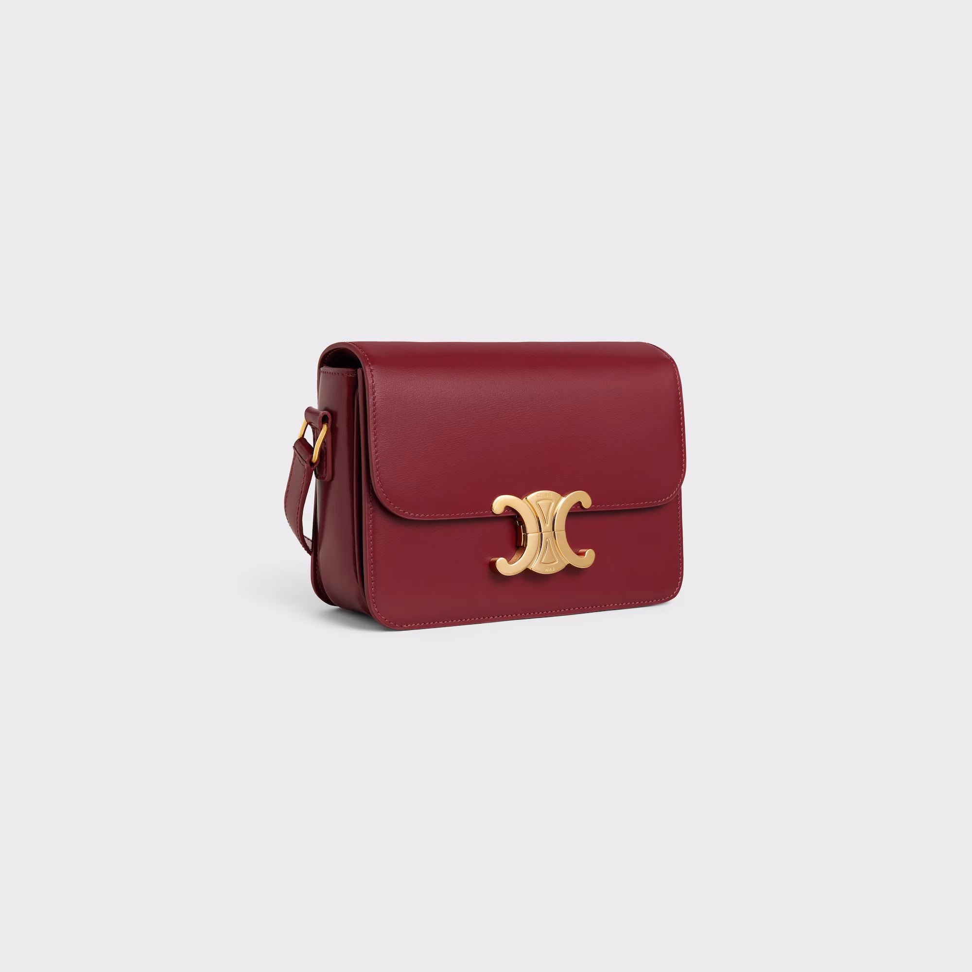 Teen Triomphe Bag In Shiny Calfskin